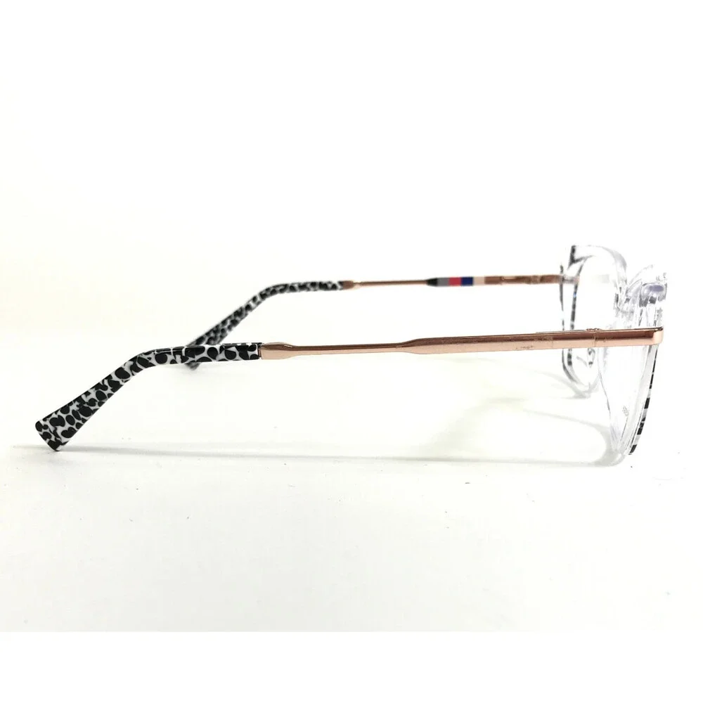 GX Gwen Stefani Eyeglasses Frames GX101 CRY Crystal Clear Rose Gold 53-14-130